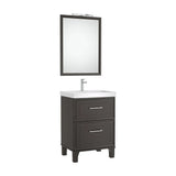 Bathroom Set Matte Dark Grey 60 cm Romea Collection Roca