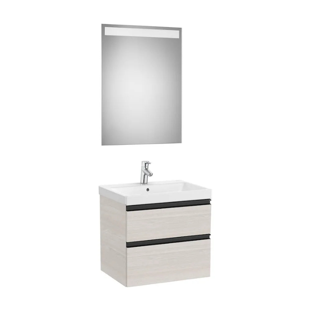 Conjunto de Baño de 2 Cajones Nórdico de 60 cm Colección Domi Fresno Roca - Vista 1