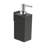 Dosificador de Pared Fijo para Baño Rubik Negro Mate Roca