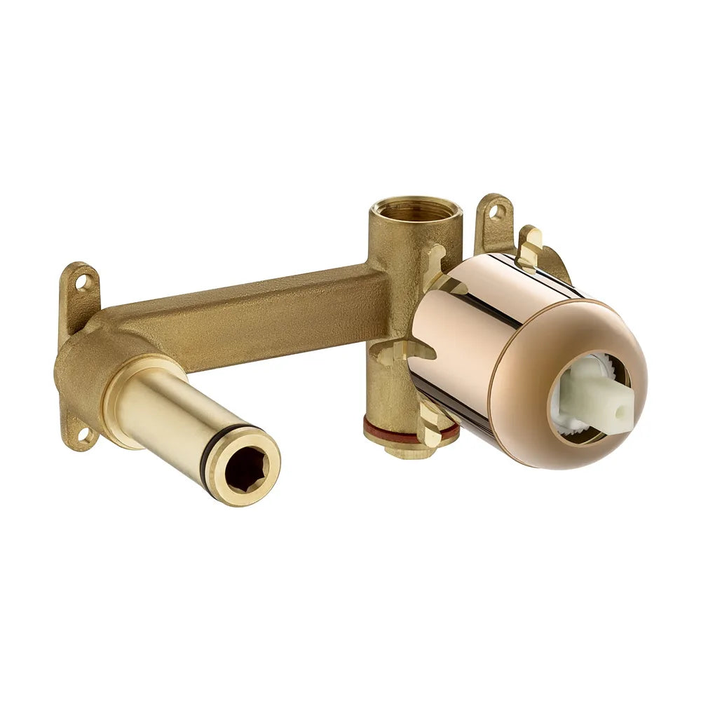Grifo monocomando para lavabo empotrable y con acabado color oro rosado Naia Roca - Vista 2