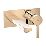 Grifo Monocomando para Lavabo Empotrable y Color Oro Rosado Naia Roca