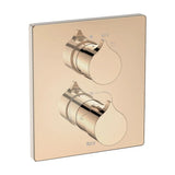 Grifo de Ducha Empotrable con Diseño Rectangular en Color Oro Rosa Insignia Roca