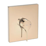 Grifo de Ducha Mixer Tap con Diseño Rectangular en Color Oro Rosado Insignia Roca