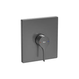 Torneira de Duche Retangular Preto Titânio Escovado Insignia Roca