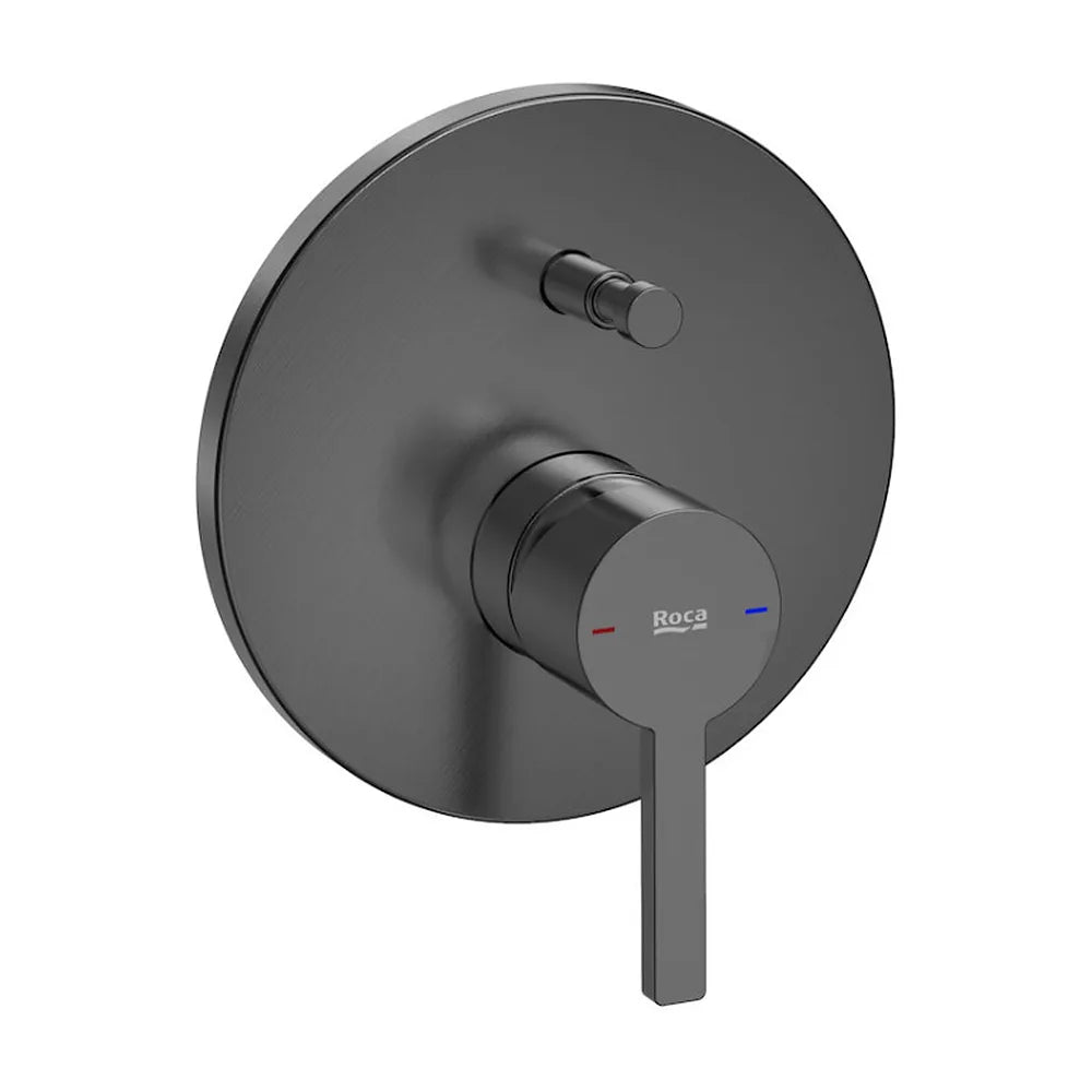 Mezclador para Baño-ducha Empotrable de Diámetro en Titanio Cepillado Naia 16 cm Negro Roca - Vista 1