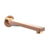 Caño de Bañera de Diseño de Base Circular en Color Oro Rosado Square Roca