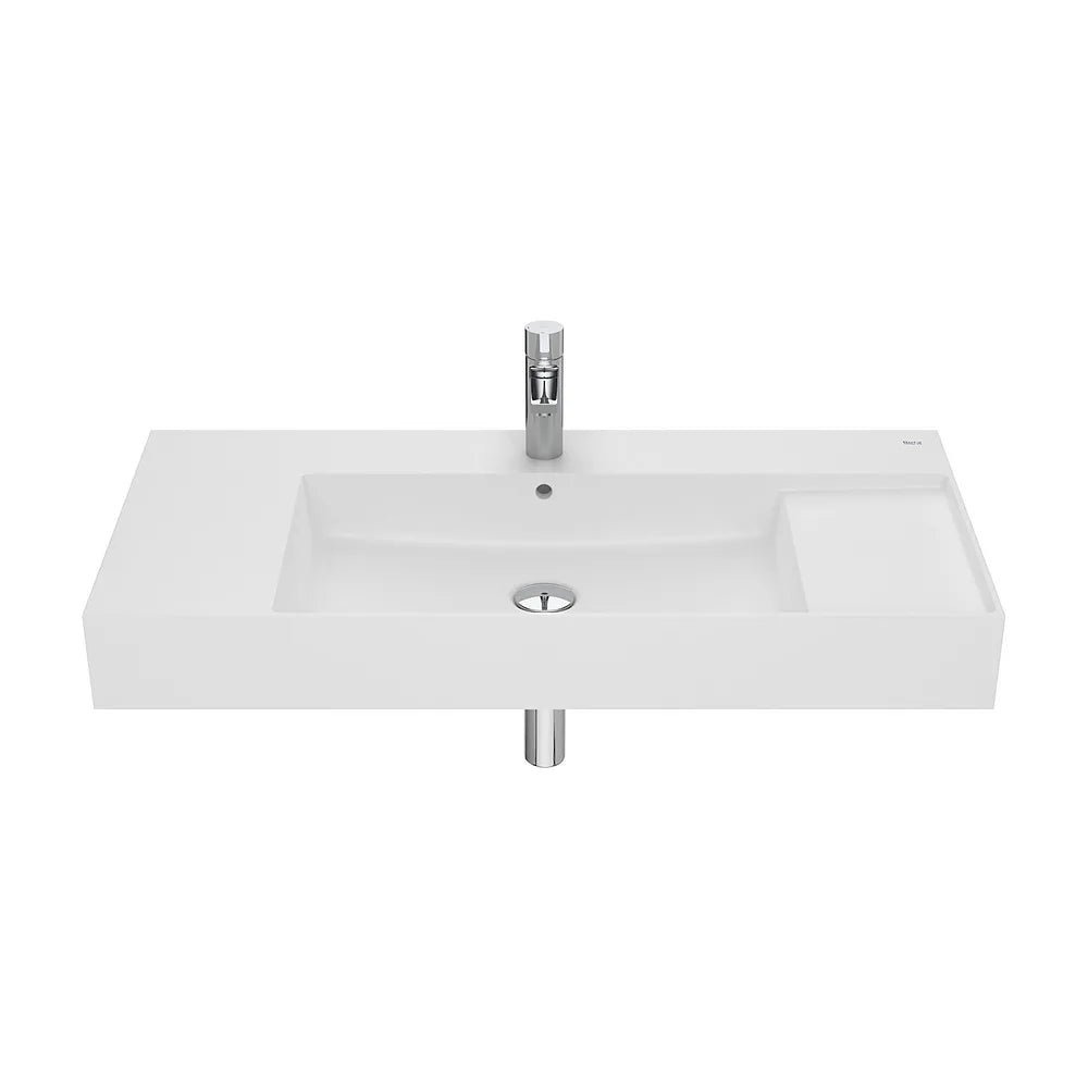 Lavabo de Fineceramic con Diseño Rectangular Inspira Blanco Mate Roca - Vista 1
