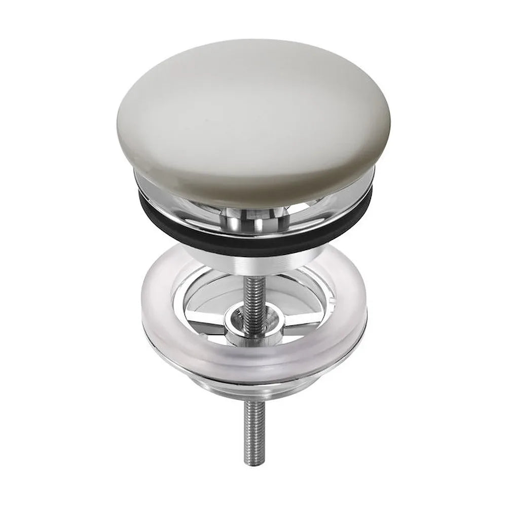 Lavabo de fineceramic de 50 cm con diseño Soft y un acabado en color beige Inspira Roca - Vista 2