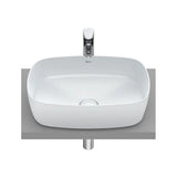 Fineceramic Single-Bowl Washbasin Pearl Soft Inspira 50 cm Roca