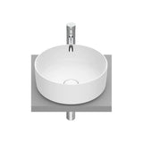 Lavabo de Fineceramic con Diseño Circular en Round Inspira White Mate Roca