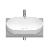 Lavatório de Bancada Branco Mate Round Inspira Roca