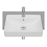 Lavabo de Encimera Semiempotrado de Fineceramic Inspira Blanco Mate Roca
