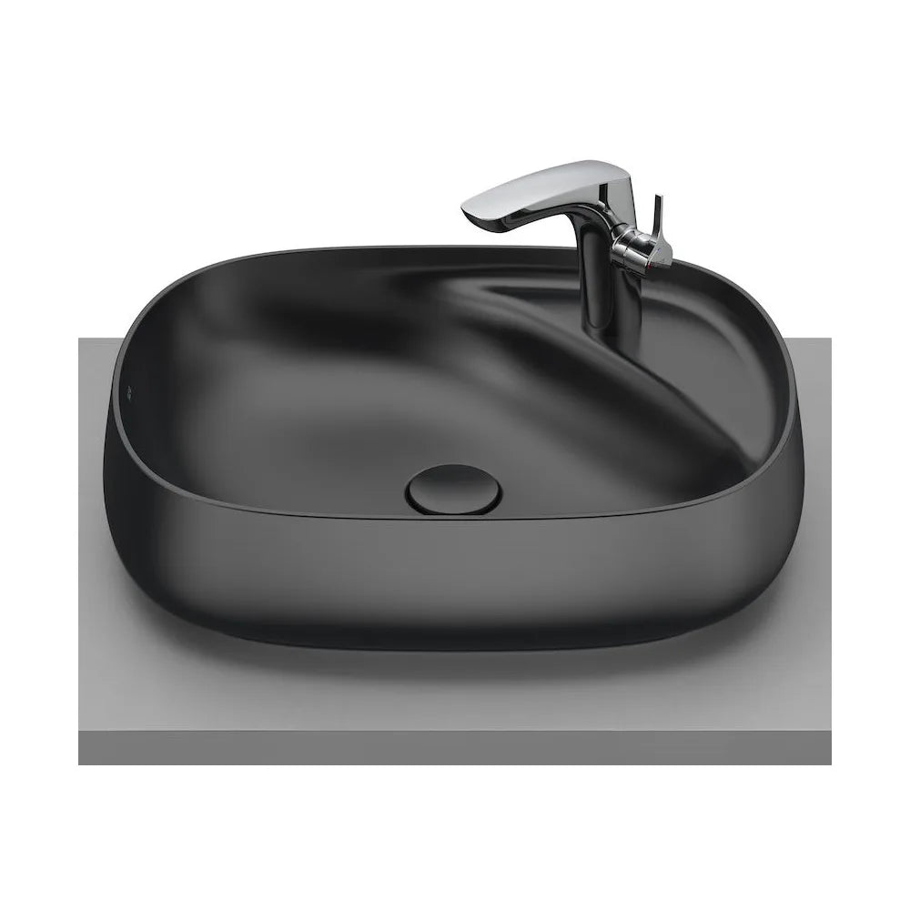 Lavabo Sobre Encimera de Fineceramic Gris Oscuro Onix Beyond 58 cm Roca - Vista 1