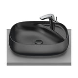 Vasque À Poser Fabriquée en Fineceramic de Couleur Gris Foncé Onyx Beyond 58 cm Roca