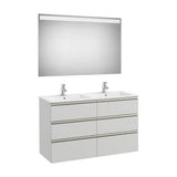 Bathroom Set with Six Drawers Arctic Grey 120 cm The Gap Collection Roca