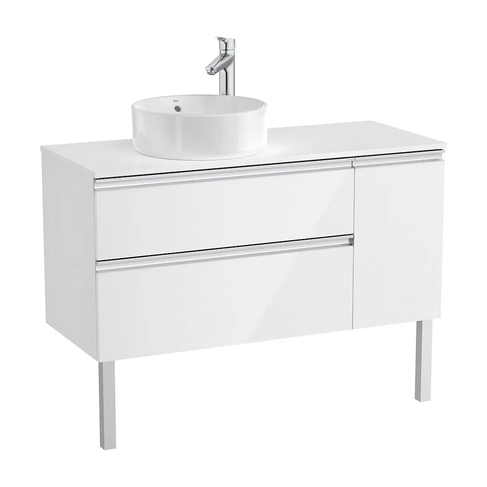 Mueble de Baño para Lavabo Hacia la Izquierda de 110 cm Colección The Gap Blanco Brillo Roca - Vista 2