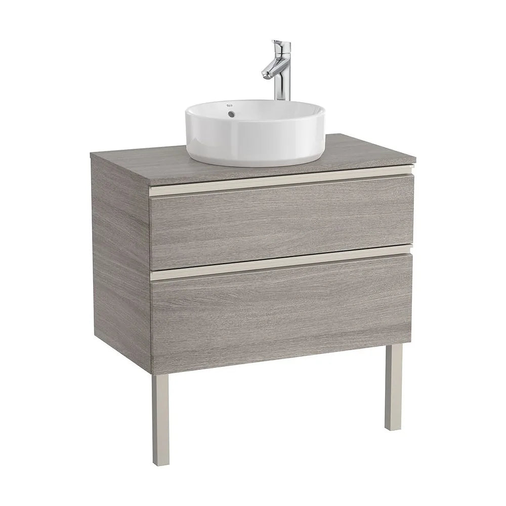 Mueble de Baño para Lavabo Centrado con 2 Cajones de 80 cm Colección The Gap Roble Roca - Vista 2
