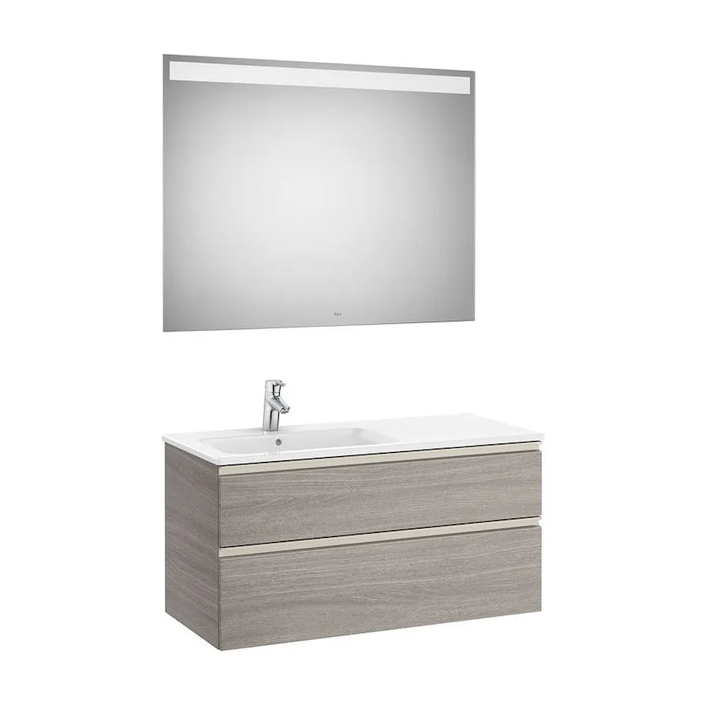 Conjunto de Baño con 2 Cajones de 100 cm Colección The Gap Roble Roca - Vista 1