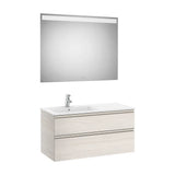 Conjunto de Baño con 2 Cajones de 100 cm Colección The Gap Fresno Roca