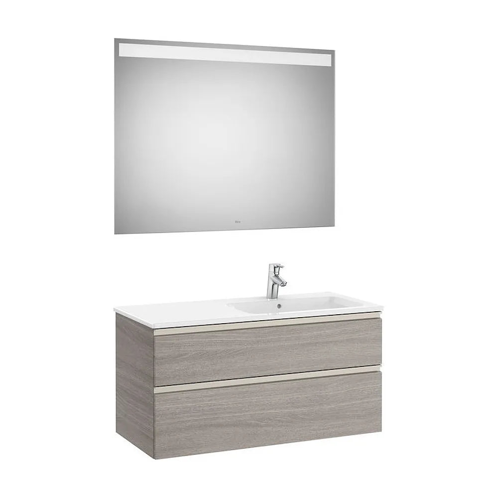 Conjunto de Baño con 2 Cajones de 100 cm Colección The Gap Roble Roca - Vista 1