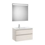 Bathroom Set with 2 Drawers 80 cm The Gap Collection Ash Roca