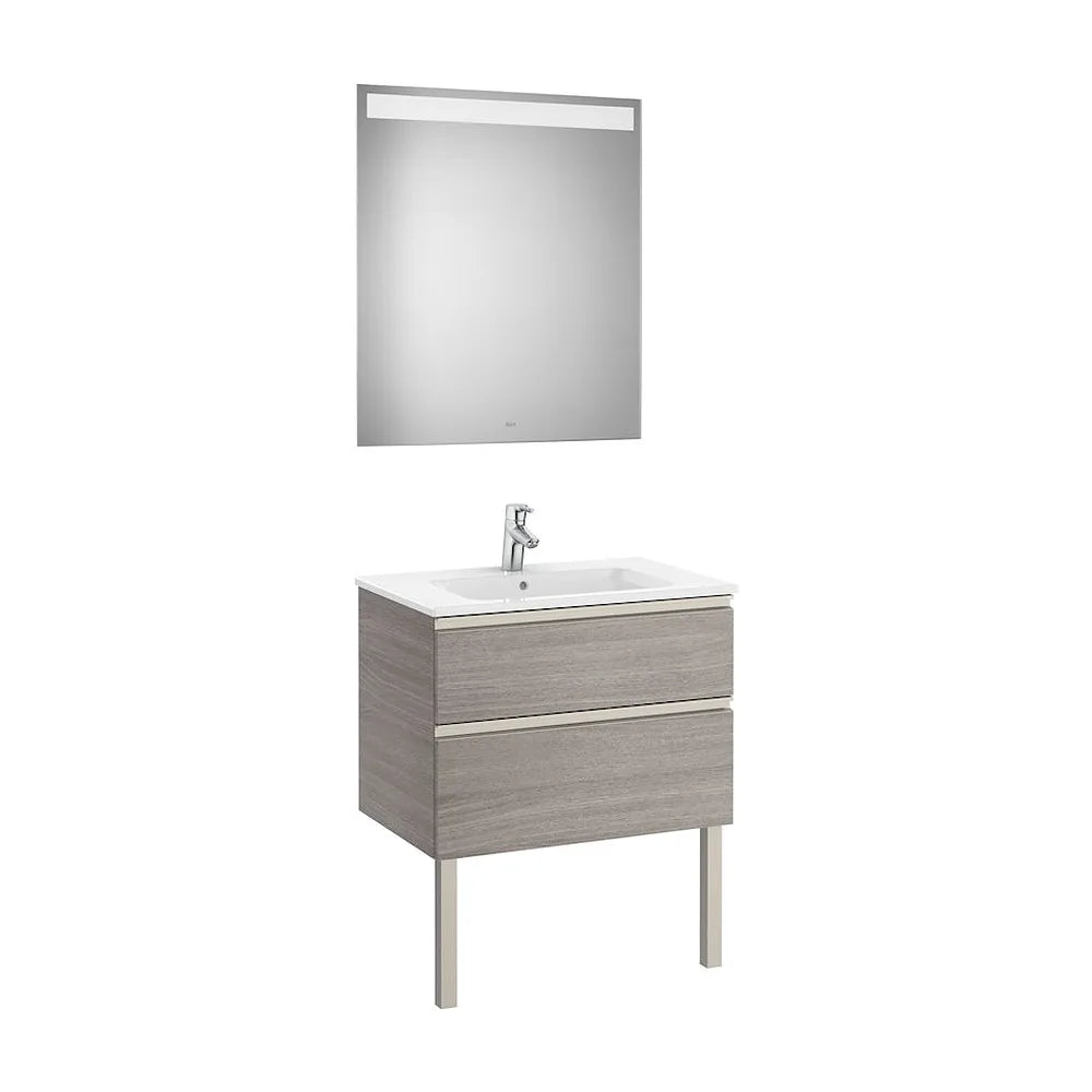 Conjunto de Baño con 2 Cajones de 70 cm Colección The Gap Roble Roca - Vista 2