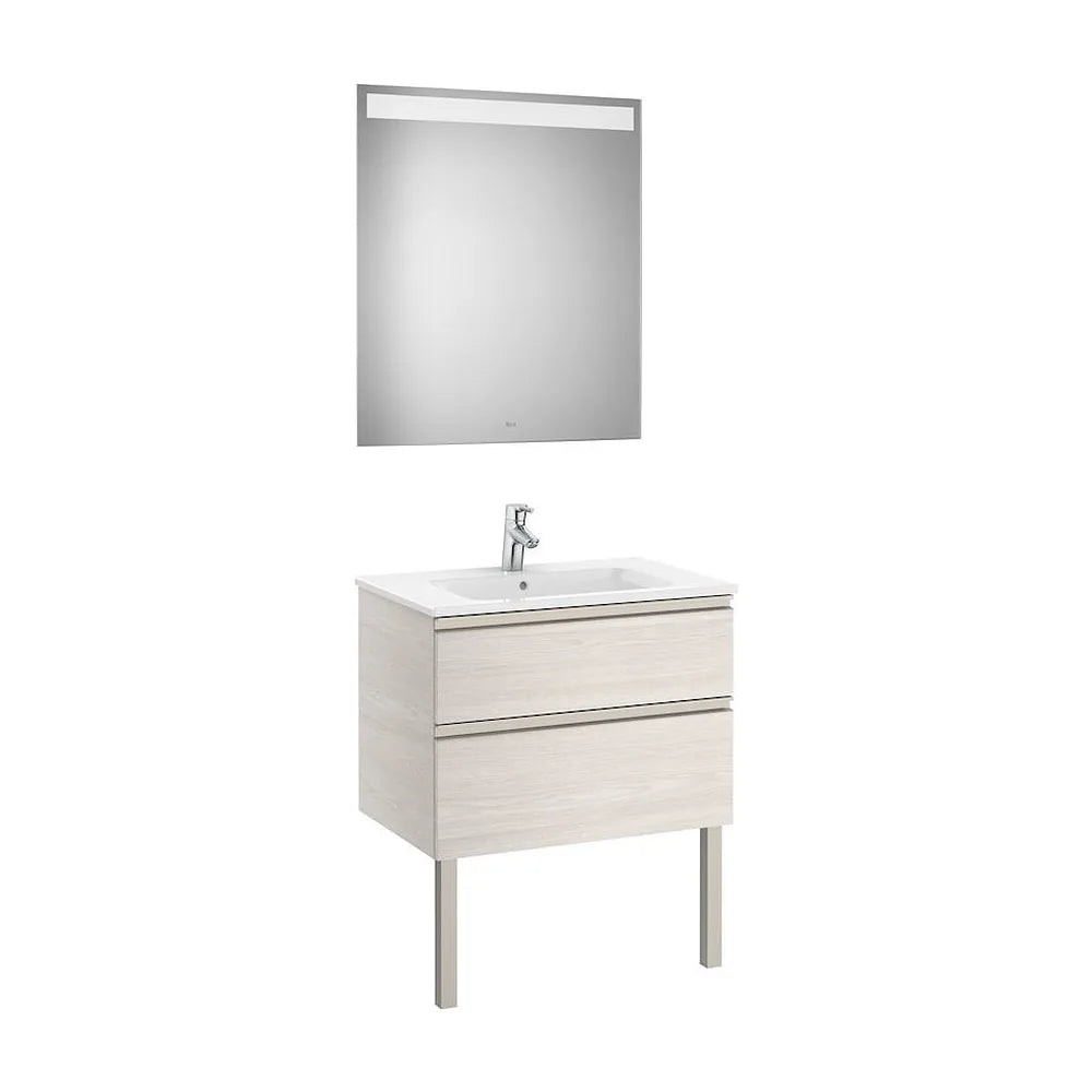 Conjunto de Baño con 2 Cajones de 70 cm Colección The Gap Fresno Roca - Vista 2