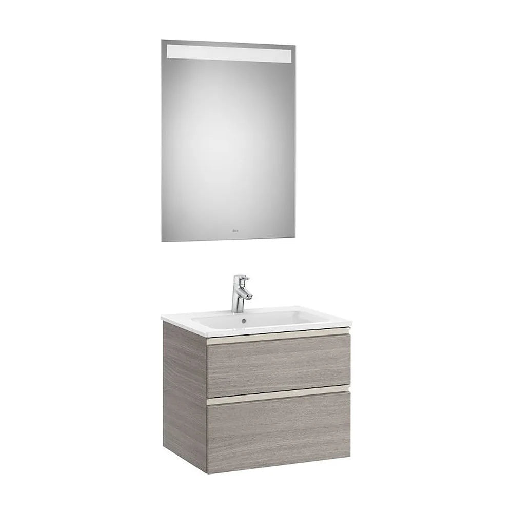 Conjunto de Baño con 2 Cajones de 60 cm Colección The Gap Roble Roca - Vista 1