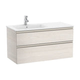 Bathroom Vanity Unit with Basin Izquierdo Unik de 100 cm Colección The Gap Fresno Roca