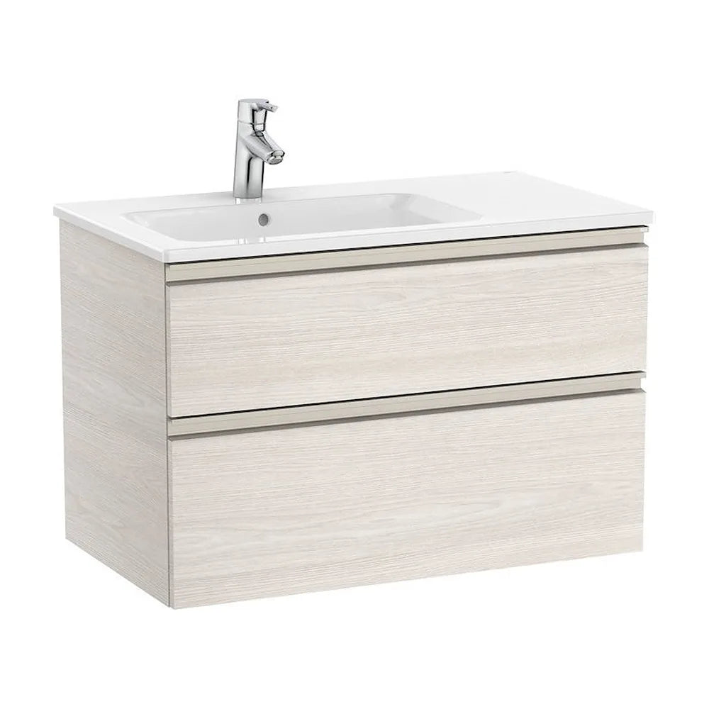 Mueble de Baño con Lavabo Izquierdo Unik de 80 cm Colección The Gap Fresno Roca - Vista 1
