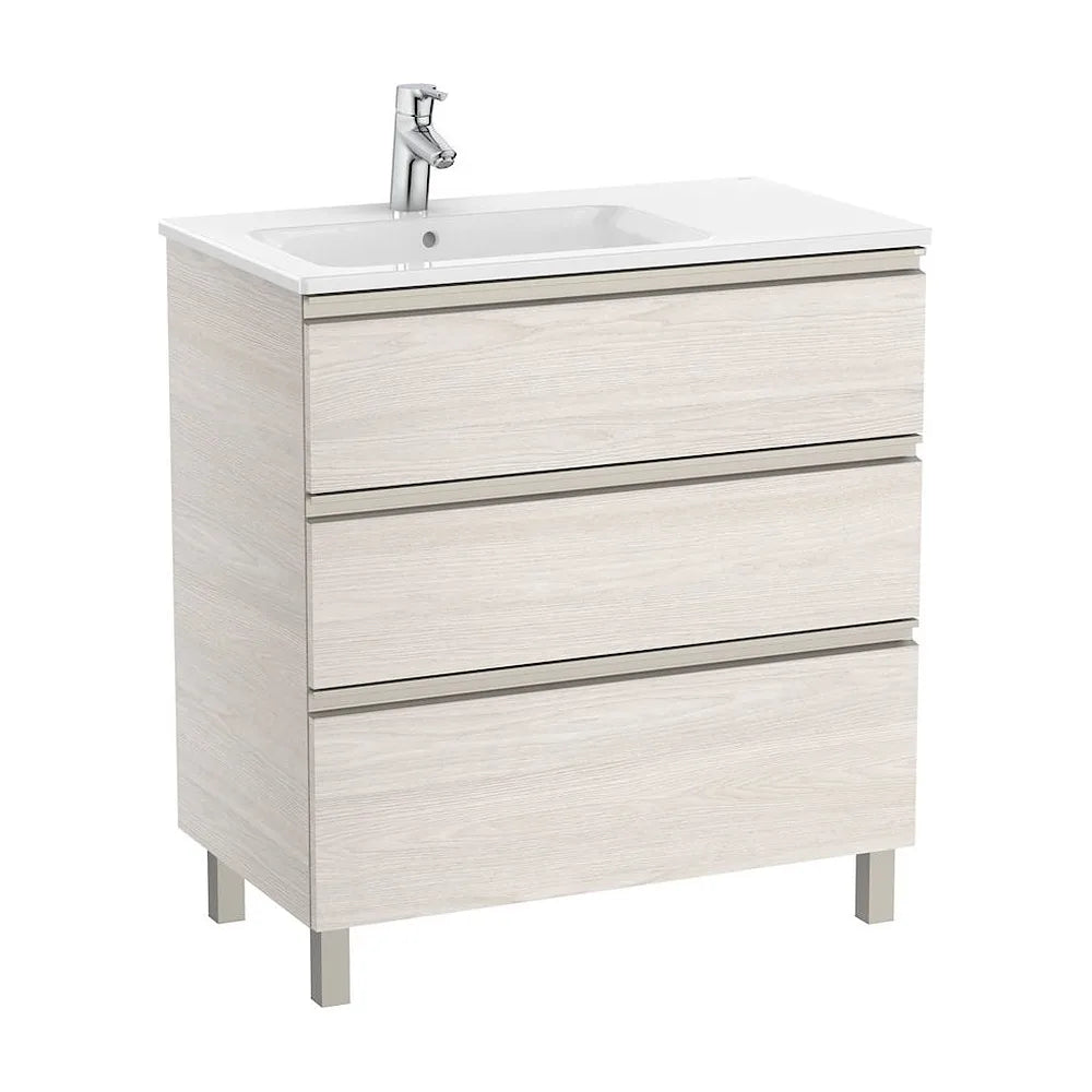 Mueble de Baño con Lavabo Izquierdo Unik de 80 cm Colección The Gap Fresno Roca - Vista 2
