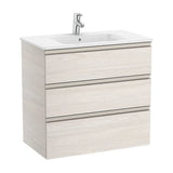 Bathroom Vanity Unit with Basin Central Unik de 80 cm Colección The Gap Fresno Roca