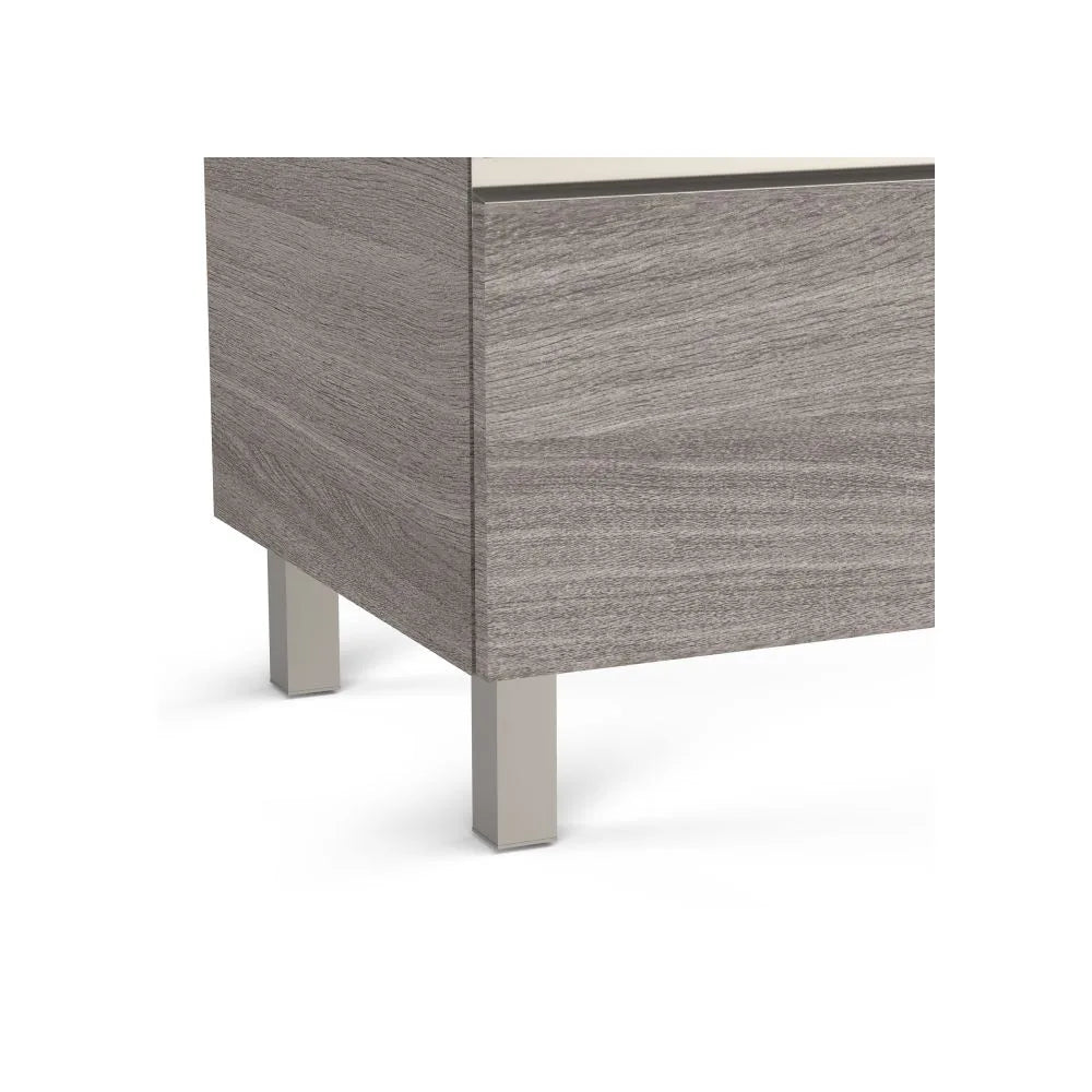 Mueble de Baño con Lavabo Central Unik de 60 cm Colección The Gap Roble Roca - Vista 3