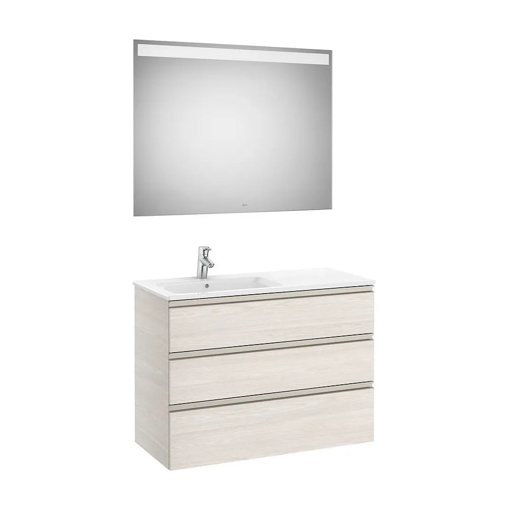 Conjunto de Baño con Lavabo Izquierdo de 100 cm Colección The Gap Fresno Roca - Vista 1