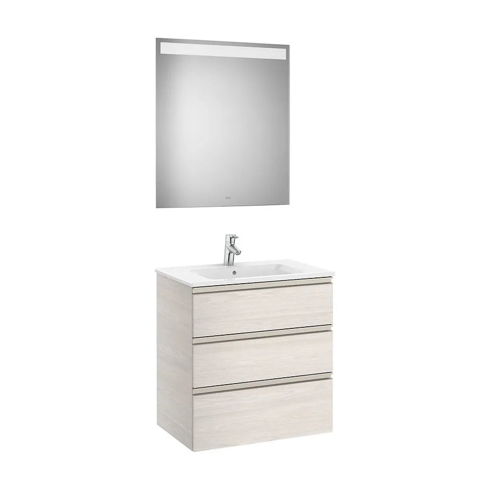 Conjunto de Baño con Lavabo Central de 70 cm Colección The Gap Fresno Roca - Vista 1