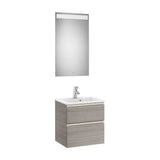 Conjunto para Casa de Banho Compacto Com Lavatório Central Cor Carvalho de 50 cm Colección The Gap Roca