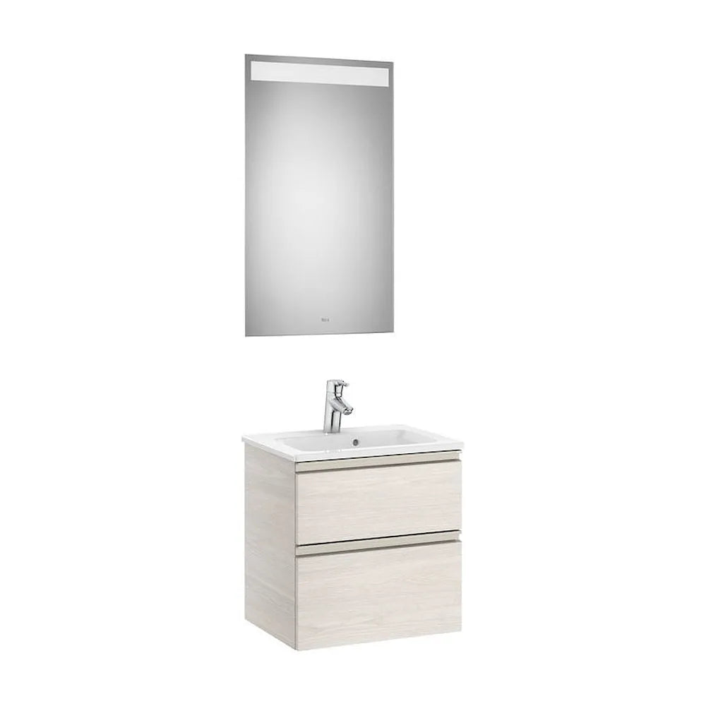 Conjunto de Baño Compacto con Lavabo Central de 50 cm Colección The Gap Fresno Roca - Vista 1
