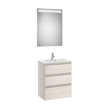 Conjunto de Baño Compacto with Basin Central de 60 cm Colección The Gap Fresno Roca