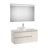 Roca The Gap 110 cm Bathroom Vanity Unit with Basin and LED Mirror Ash