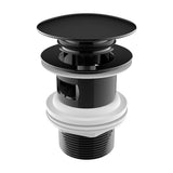 Desagüe Universal Click-clack de Latón y Cobre en Titanio Aqua Negro Roca