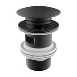 Desagüe Universal Click-clack de Latón y Cobre Titanio Cepillado Aqua Negro Roca