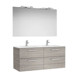 Conjunto de Baño Doble de 119 cm Colección Victoria Roble Roca