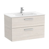 Bathroom Vanity Unit with Basin Central Victoria de 80 cm Colección Unik Fresno Roca