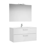 Bathroom Set 100 cm Victoria Collection Gloss White Roca