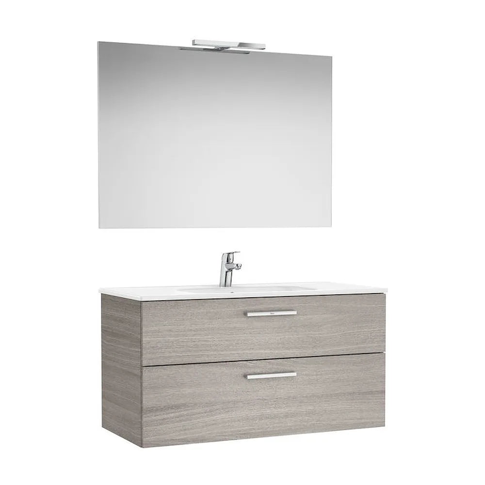 Conjunto de Baño Suspendido de 100 cm Colección Victoria Roble Roca - Vista 1