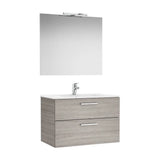 Conjunto de Baño Suspendido de 80 cm Colección Victoria Roble Roca