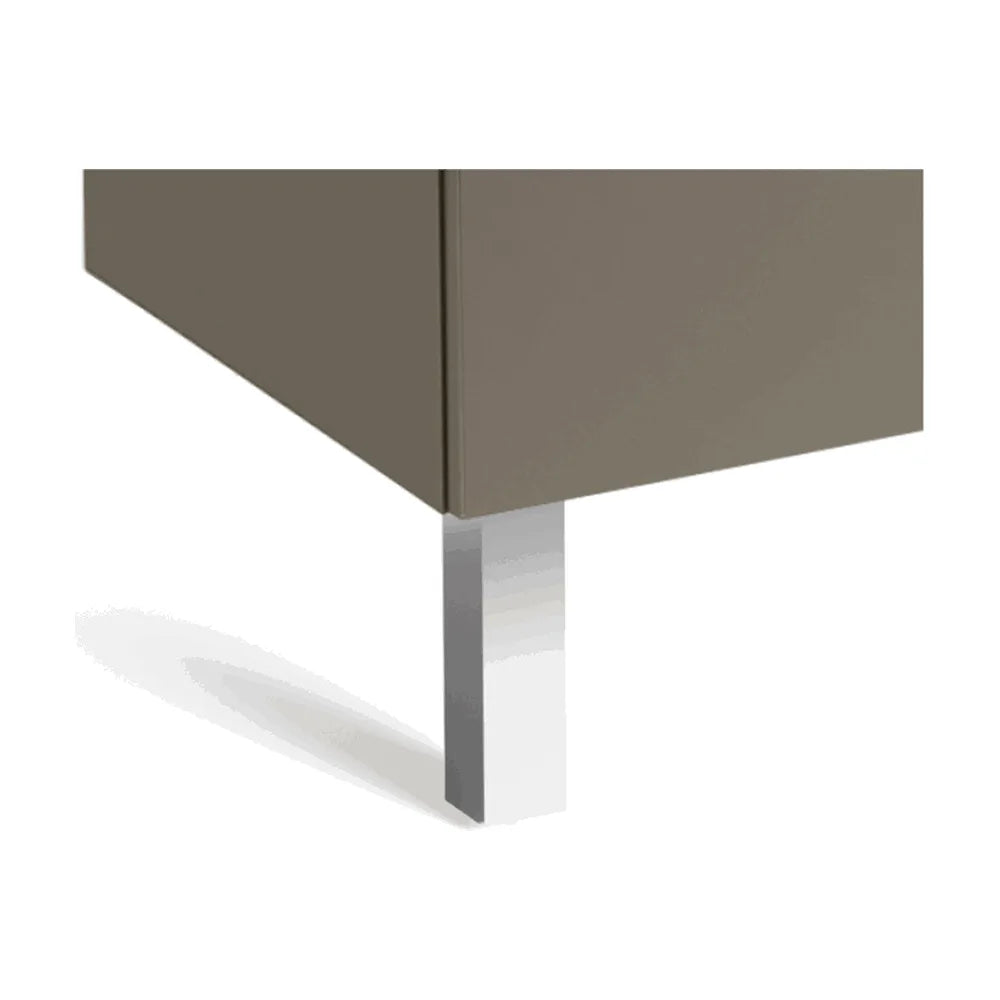 Mueble de baño con lavabo izquierdo 90 cm de ancho en color Blanco Fresno Unik Prisma Roca - Vista 2