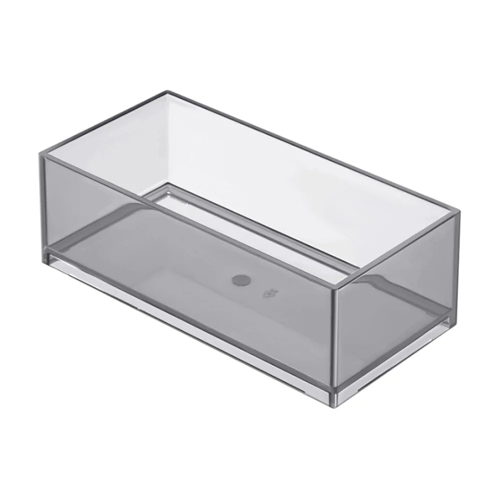 Mueble con 2 Cajones y Lavabo Izquierdo Unik de 90 cm Colección Prisma Gris Antracita Roca - Vista 8