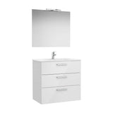 Ensemble de Salle de Bains Blanc Brillant Family de 80 cm Colección Victoria Roca