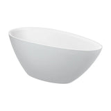Baignoire Îlot en Stonex Ovale Perle-blanc Kauai Roca